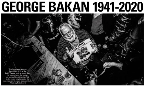 Seattle Gay News pays tribute to longtime leader George Bakan